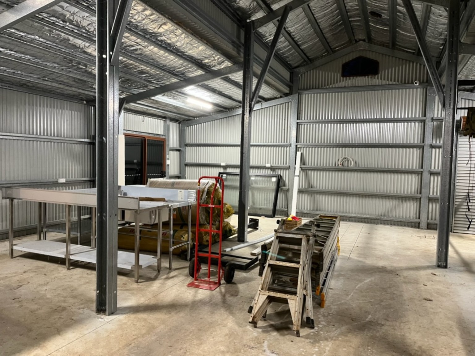 Limpinwood shed interior before the distillery fit-out